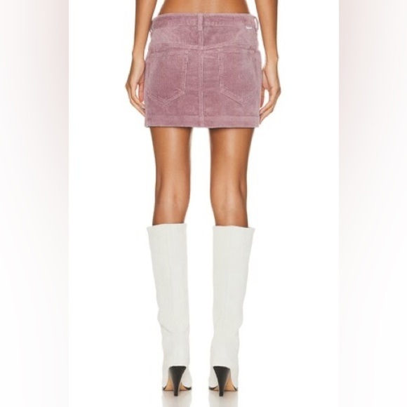 New Isabel Marant Etoile Rania Skirt in Lilac Purple Ribbed Corduroy Mini Sz 40 - Picture 16 of 16